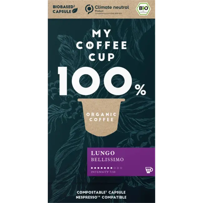 My-CoffeeCup Koffiecapsules, Lungo, Composteerbaar 10 St