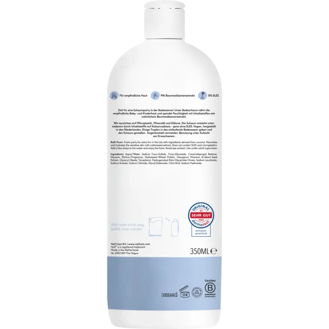 NAIF Kinderbadadditief Badschuim 350 ml