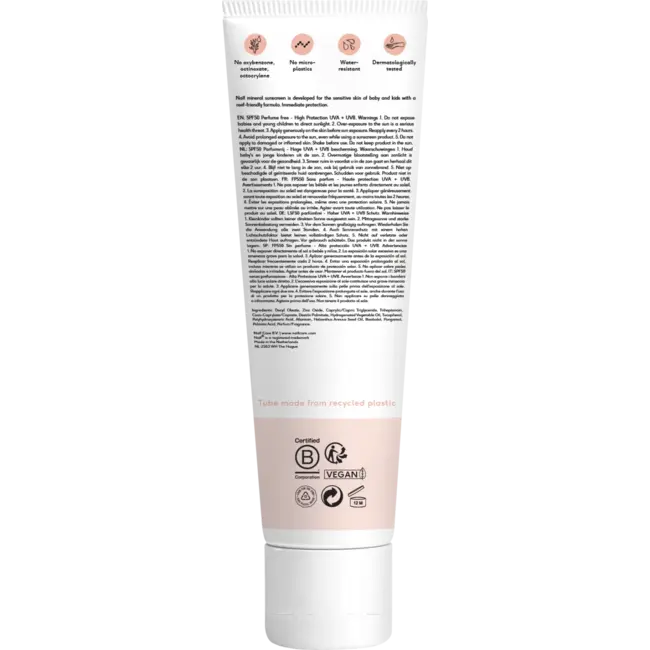 NAIF Zonnebrandcrème Kids Parfumvrij SPF 50 100 ml