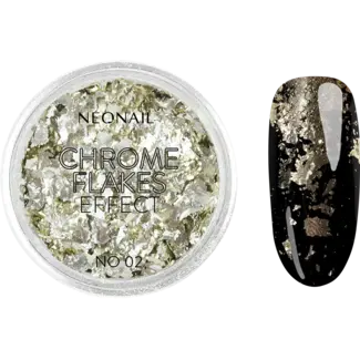 NÉONAIL NÉONAIL Nail Art Powder Chrome Flakes Effect 02