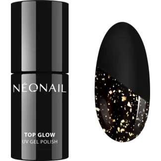 NÉONAIL NÉONAIL UV Top Coat Top Glow Gold Flakes