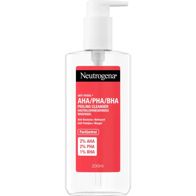 Neutrogena Anti-Puistjes Peeling Cleanser AHA/PHA/BHA 200 ml