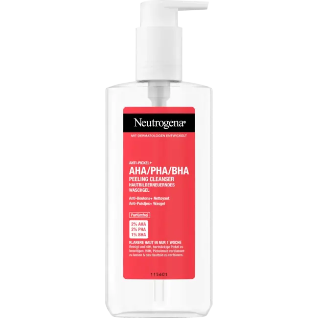 Neutrogena Anti-Puistjes Peeling Cleanser AHA/PHA/BHA 200 ml