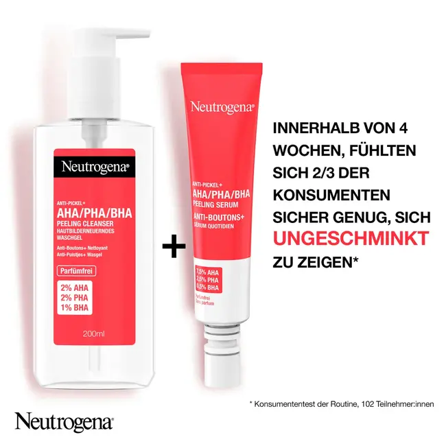 Neutrogena Anti-Puistjes Peeling Cleanser AHA/PHA/BHA 200 ml