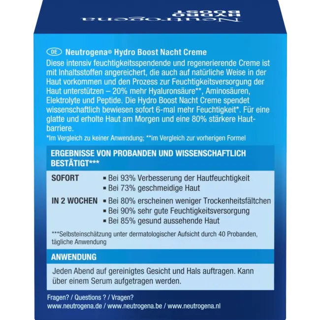 Neutrogena Nachtcreme Hydro Boost 50 ml