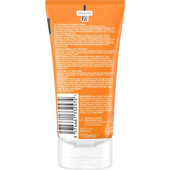 Neutrogena Anti-puistjes Gezichtsmasker 2in1 150 ml