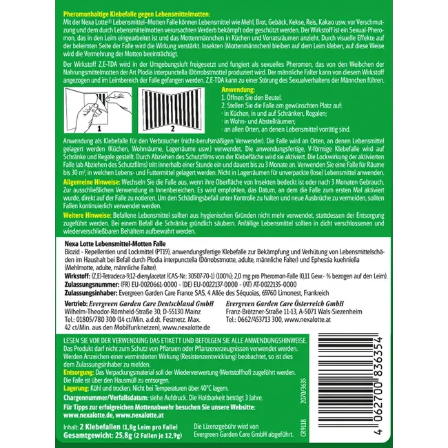 Nexa Lotte Voedsel Mottenvallen 2 St