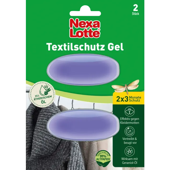 Nexa Lotte Mottenbescherming Textielbescherming Gel 2 St
