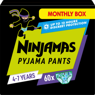 Ninjamas Ninjamas Pyjamapants Voor Jongens 4-7 Jaar, Maandbox