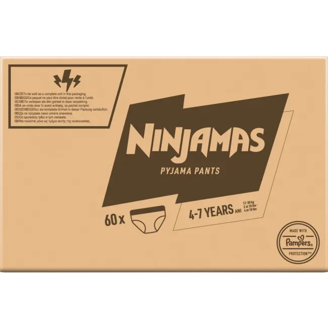 Ninjamas Pyjamapants Meisjes 4-7 Jaar, Maandbox 60 St