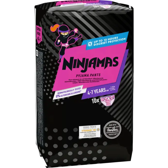 Ninjamas Pyjama pants Meisjes 4-7 Jaar 10 St