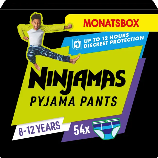 Ninjamas Pyjamapants Jongens 8-12 Jaar, Maandbox 54 St