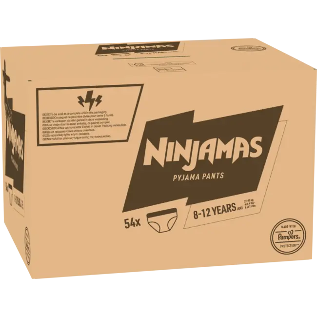Ninjamas Pyjamapants Jongens 8-12 Jaar, Maandbox 54 St