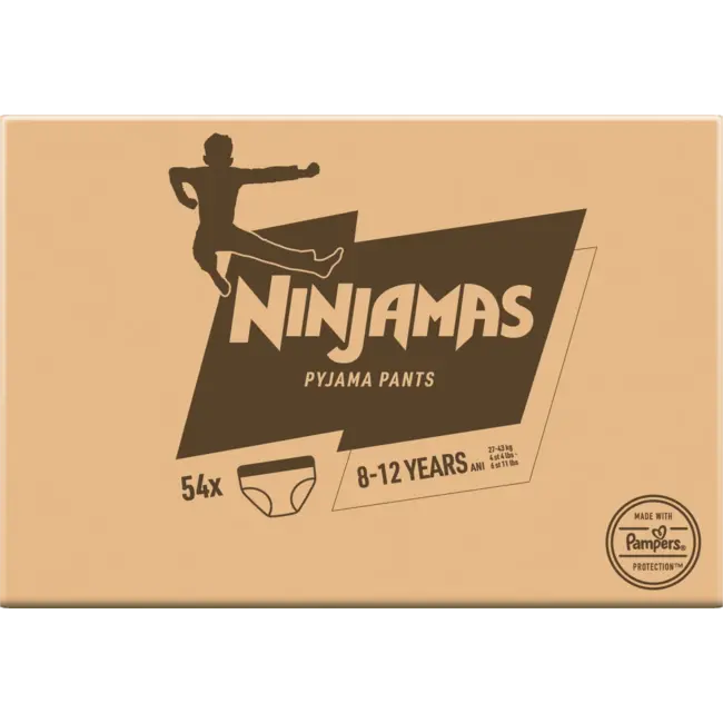 Ninjamas Pyjamapants Jongens 8-12 Jaar, Maandbox 54 St