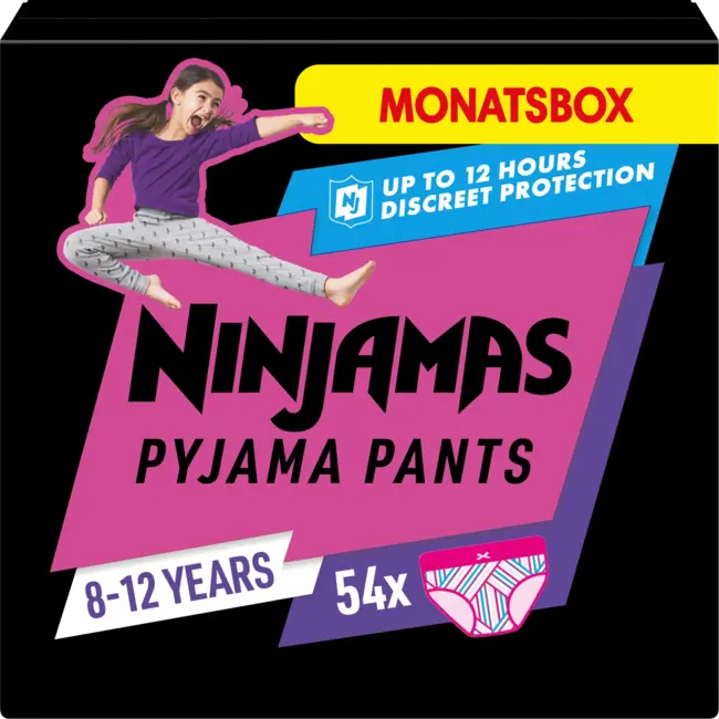 Ninjamas Pyjamabroek Meisjes 8-12 Jaar, Maandbox 54 St