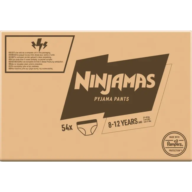 Ninjamas Pyjamabroek Meisjes 8-12 Jaar, Maandbox 54 St