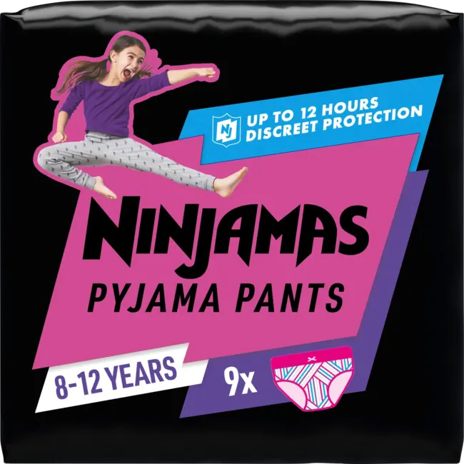 Ninjamas Pyjama pants Meisjes 8-12 Jaar 9 St