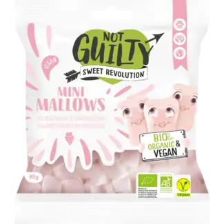 Not Guilty Not Guilty Marshmallows, Mini Mallows Met Aardbeiensmaak