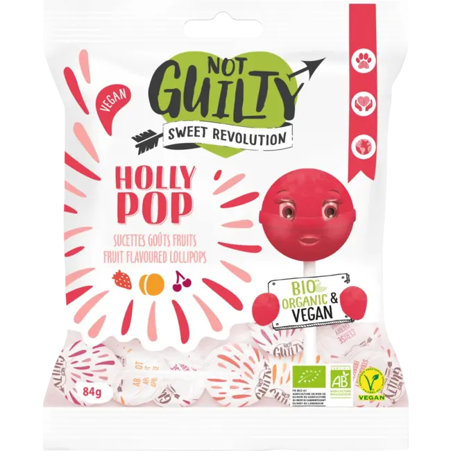 Not Guilty Holly Pop Fruit Flavoured Lollipops 84 g