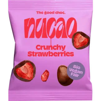 nucao nucao Gedroogd Fruit, Crunchy Strawberries, Aardbeien Met Chocolade