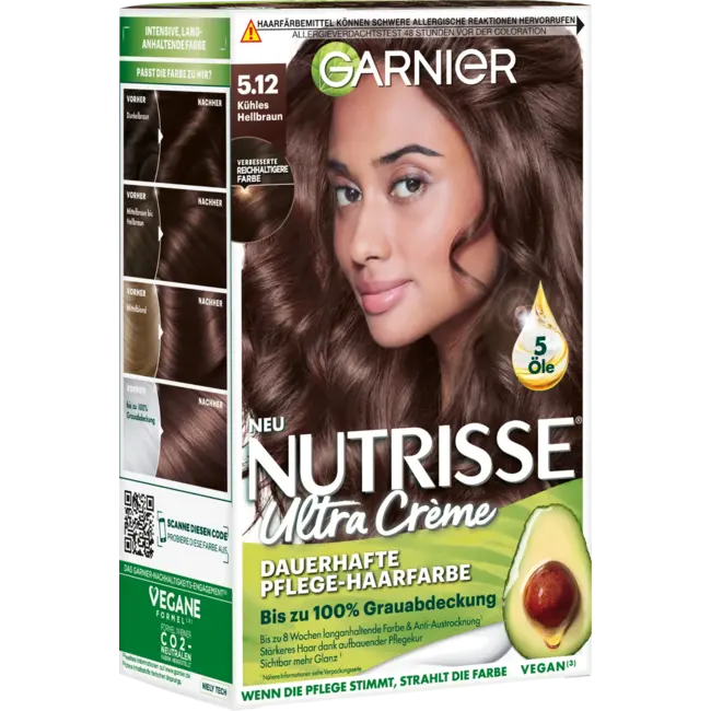 Garnier Nutrisse Nutrisse 512 Koel Lichtbruin 1 St