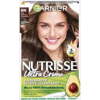 Garnier Nutrisse Garnier Nutrisse Haarverf 6N Nude Natuurlijk Donkerblond