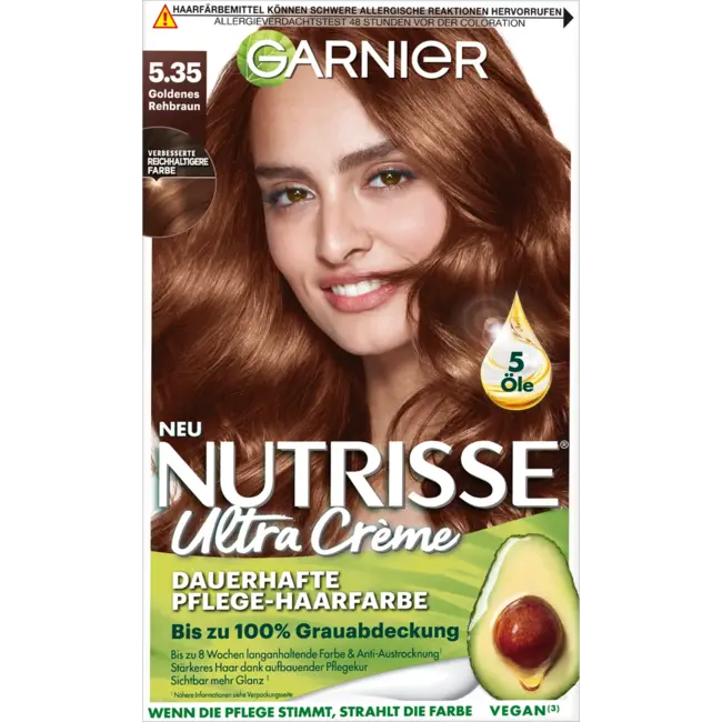 Garnier Nutrisse Haarverf 5.35 Gouden Reebruin 1 St