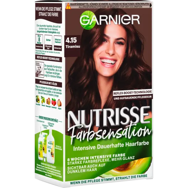 Garnier Nutrisse Haarverf Farbsensation 4.15 Tiramisu Bruin 1 St