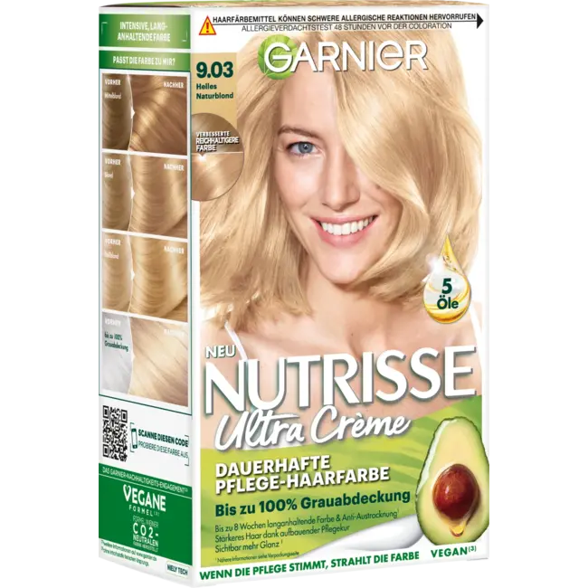 Garnier Nutrisse Haarverf 9.03 Natuurlijk Licht Blond 1 St