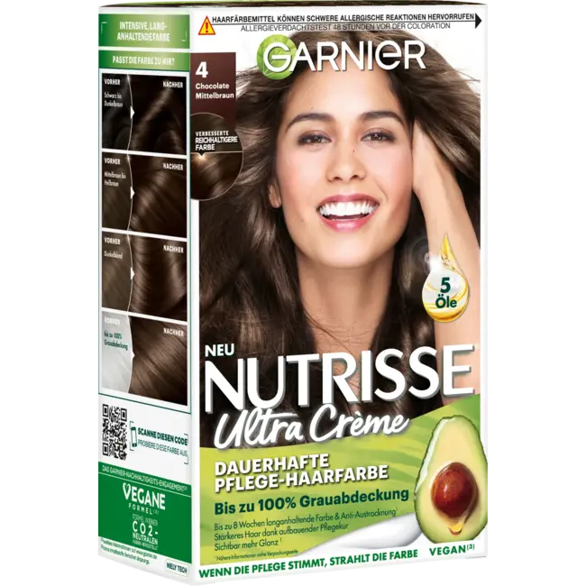 Garnier Nutrisse Haarverf 4 Chocolate Medium Bruin 1 St