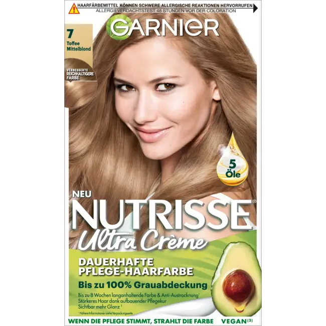 Garnier Nutrisse Haarverf 7 Toffee Middelblond 1 St
