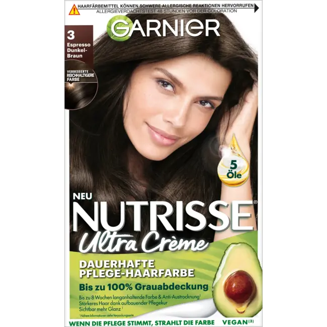 Garnier Nutrisse Haarverf 3 Espresso Donkerbruin 1 St