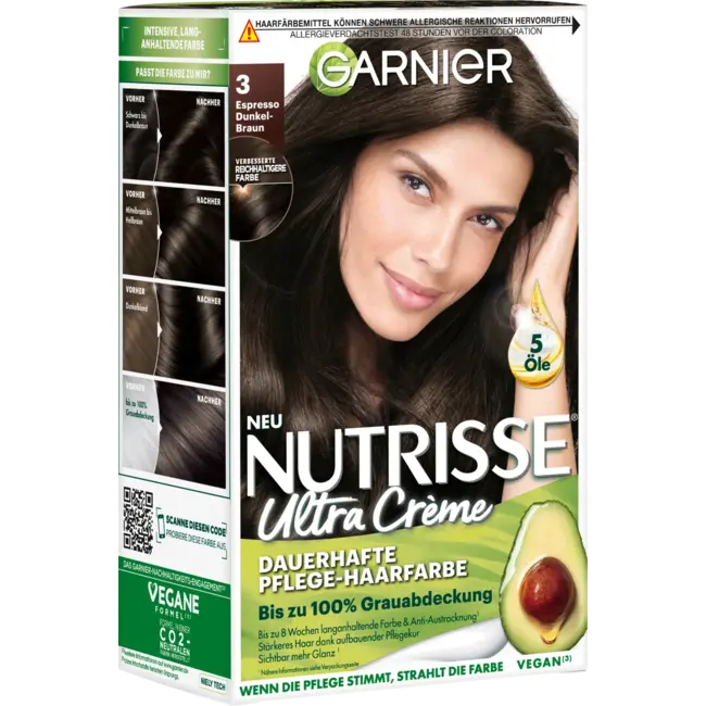 Garnier Nutrisse Haarverf 3 Espresso Donkerbruin 1 St