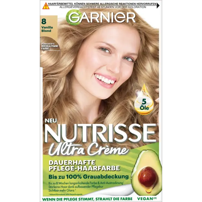 Garnier Nutrisse Haarverf 8 Vanille Blond 1 St