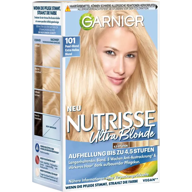 Garnier Nutrisse Haarverf 101 Pearl-blond, Extra Helles Blond 1 St