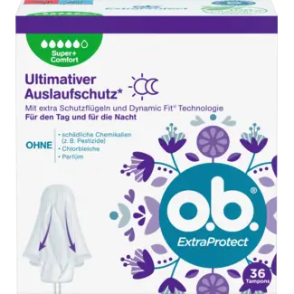 o.b. o.b. Extra Protect Dag+nacht Super Plus Tampons 36st