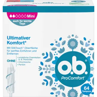 o.b. o.b. Tampons Procomfort Mini 64st