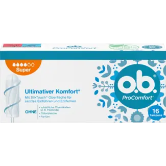 o.b. o.b. Tampons Pro Comfort Super 16st