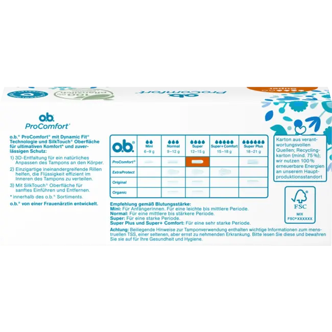 o.b. Tampons Pro Comfort Super 16 St