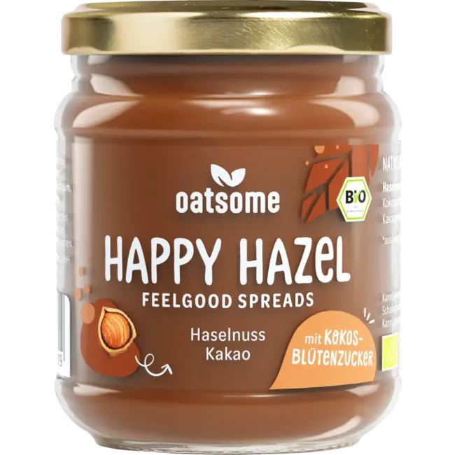 Oatsome Happy Hazel Feelgood Spreads Hazelnoot Cacao 200 g