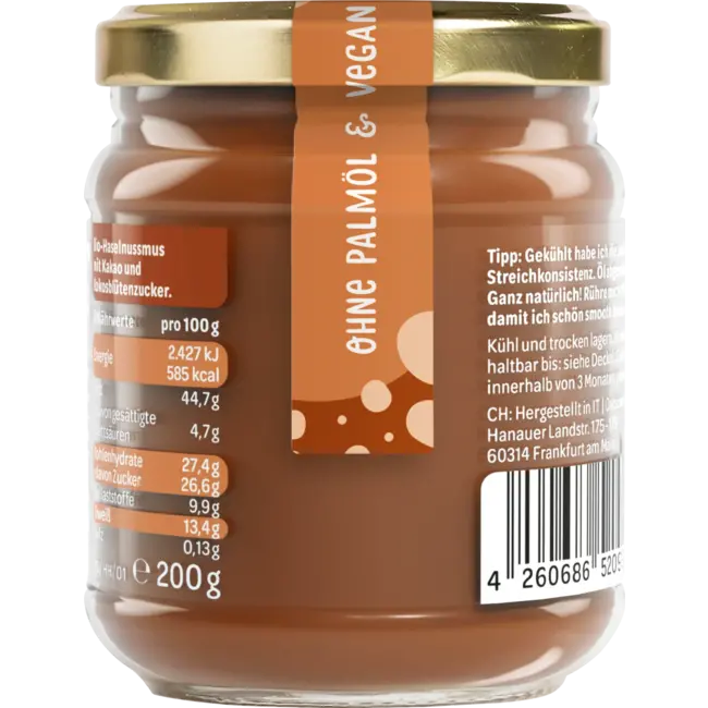 Oatsome Happy Hazel Feelgood Spreads Hazelnoot Cacao 200 g