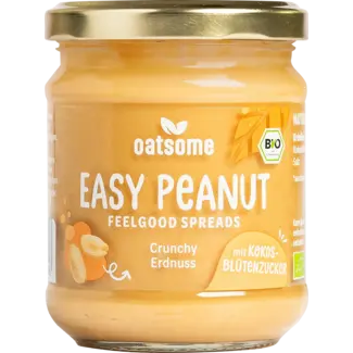 Oatsome Oatsome Pindakaas, "easy Peanut" Feelgood Spreads, Crunchy Pinda