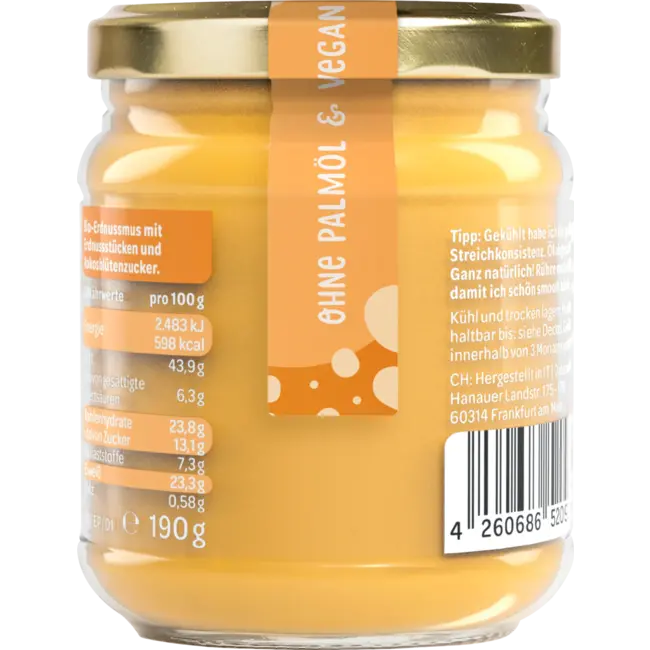 Oatsome Pindakaas, "easy Peanut" Feelgood Spreads, Crunchy Pinda 190 g