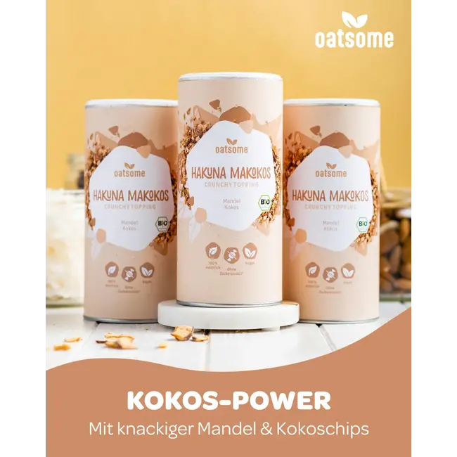 Oatsome Crunchy Topping, "hakuna Makokos" Cacao Mandel 240 g
