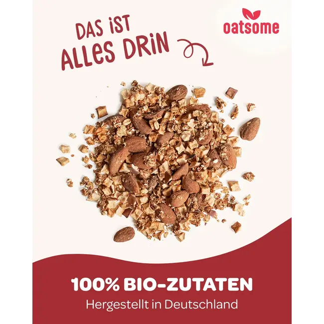 Oatsome Crunchy Topping, 'de Appelprins' Appel Kaneel 180 g