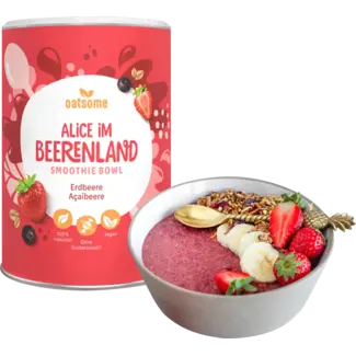 Oatsome Oatsome Smoothie Bowl Poeder, Aardbei Açaibes "alice In Bessenland"