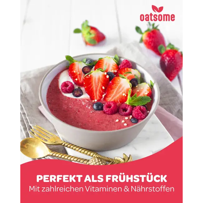 Oatsome Smoothie Bowl Poeder, Aardbei Açaibes "alice In Bessenland" 400 g