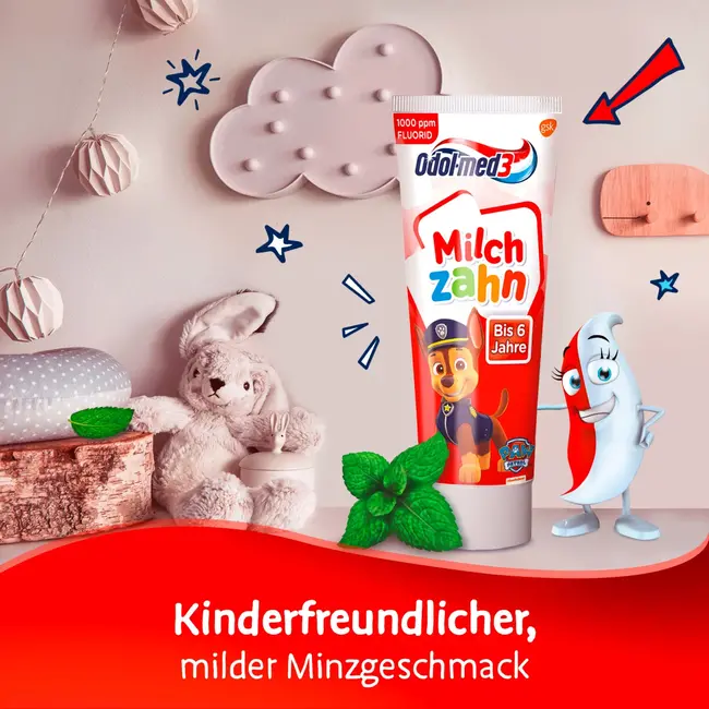 Odol med 3 Tandpasta Melktand Tot 6 Jaar 50 ml