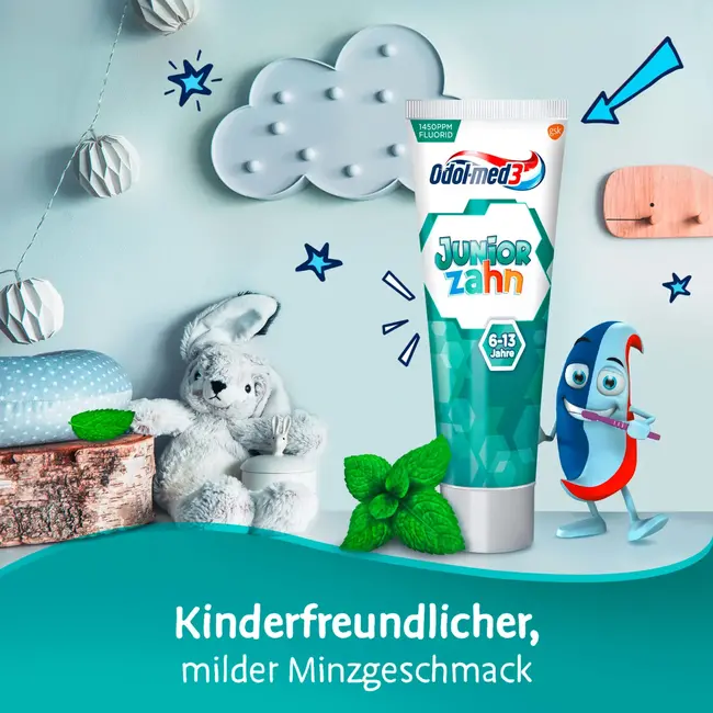 Odol med 3 Tandpasta Junior Tand 6-13 Jaar 75 ml