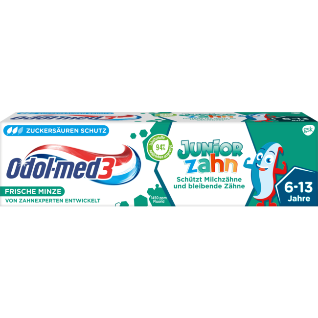 Odol med 3 Tandpasta Junior Tand 6-13 Jaar 75 ml